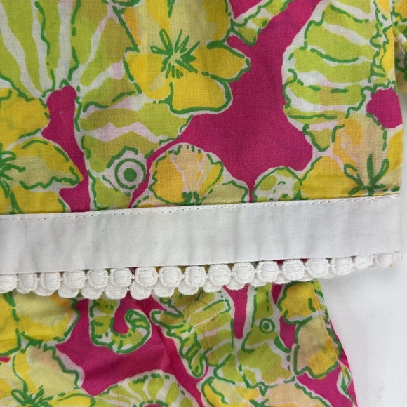 Lilly Pulitzer Pink Floater Seahorse Girls Tunic Top - Picture 6 of 8